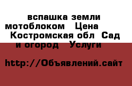 вспашка земли мотоблоком › Цена ­ 300 - Костромская обл. Сад и огород » Услуги   